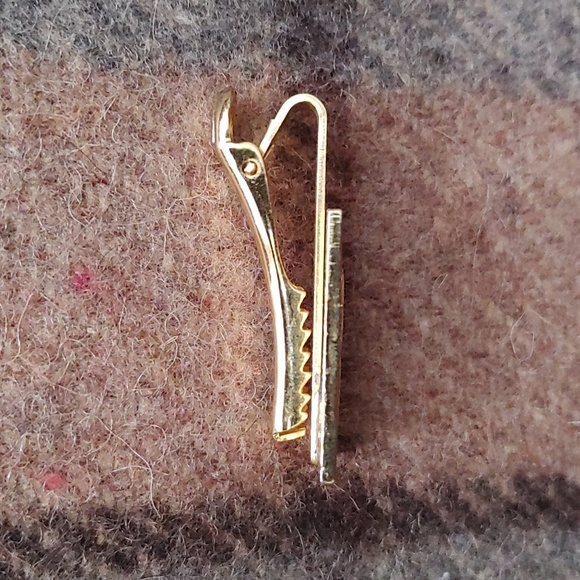 Vintage Two-tone Helicopter Tie Bar/Clip - Picture 3 of 4